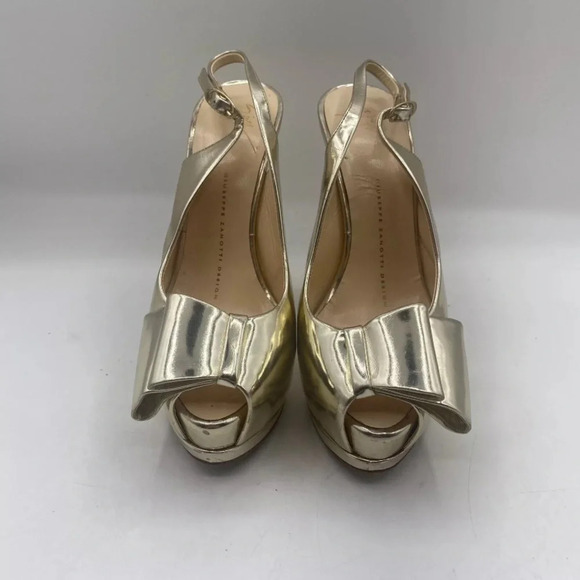 Giuseppe Zanotti Sharon 105‎ Gold Mirror Pumps Womens Size 36 US 6 - Picture 3 of 10